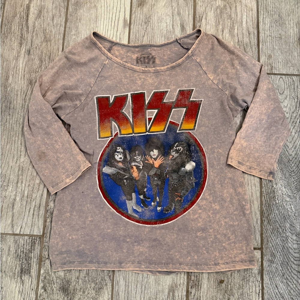 KISS 3/4 Sleeve Band Tee